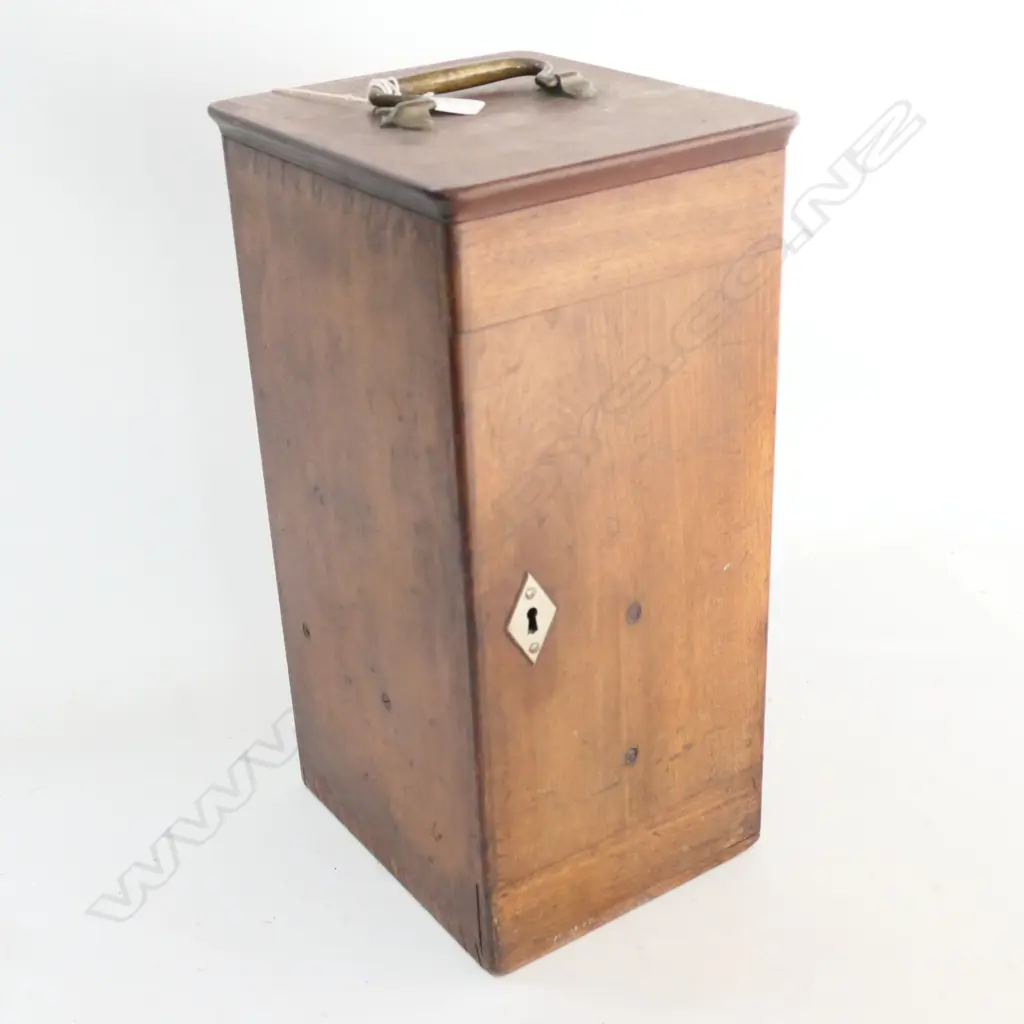 CARL ZEISS, JENA, No.23561 BRASS COMPOUND MONOCULAR MICROSCOPE IN MAHOG BOX. Image 1++